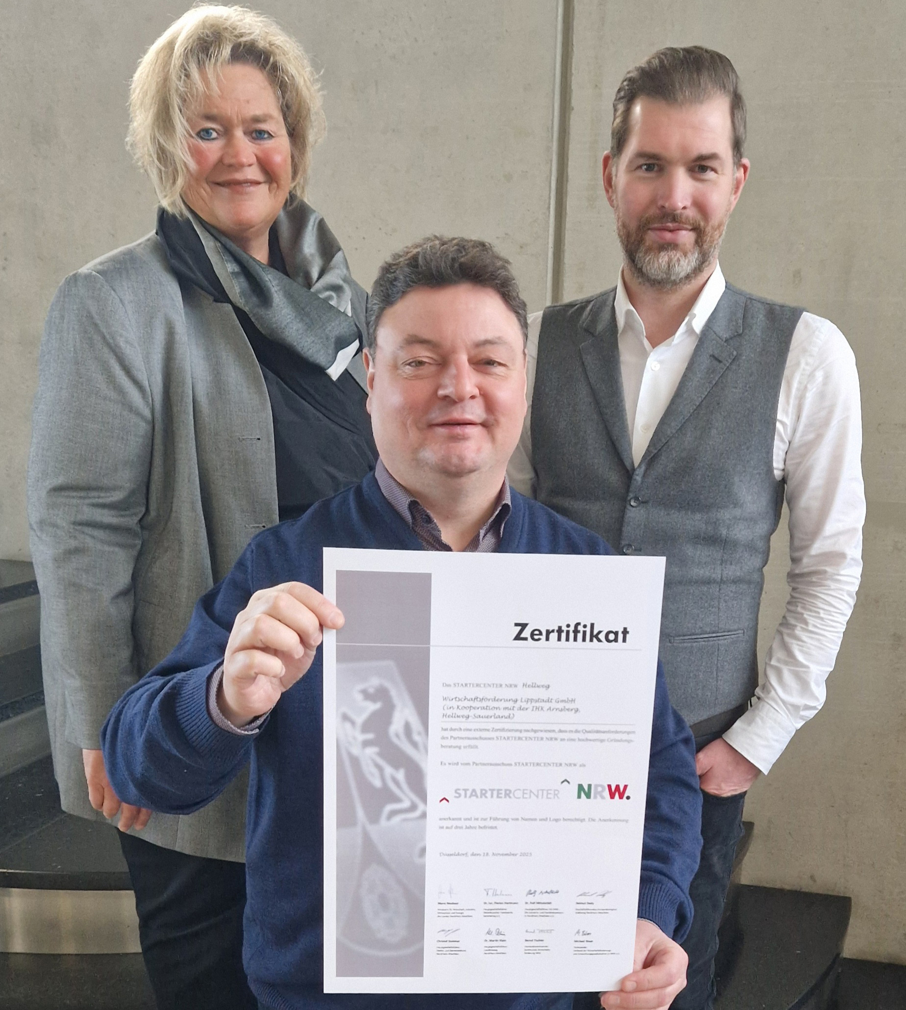 Rezertifizierung des STARTERCENTER NRW im CARTEC